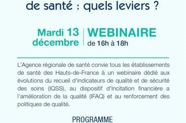 Webinaire ARS - Renforcer la politique qualité dans les établissements de santé : quels leviers ?