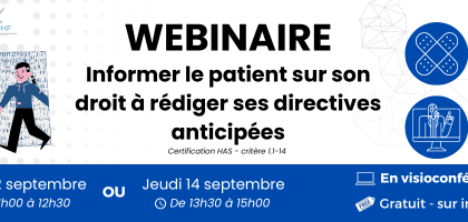 Webinaire SRA & CSPHF Hauts-de-France : Informer le patient sur son droit à rédiger ses directives anticipées