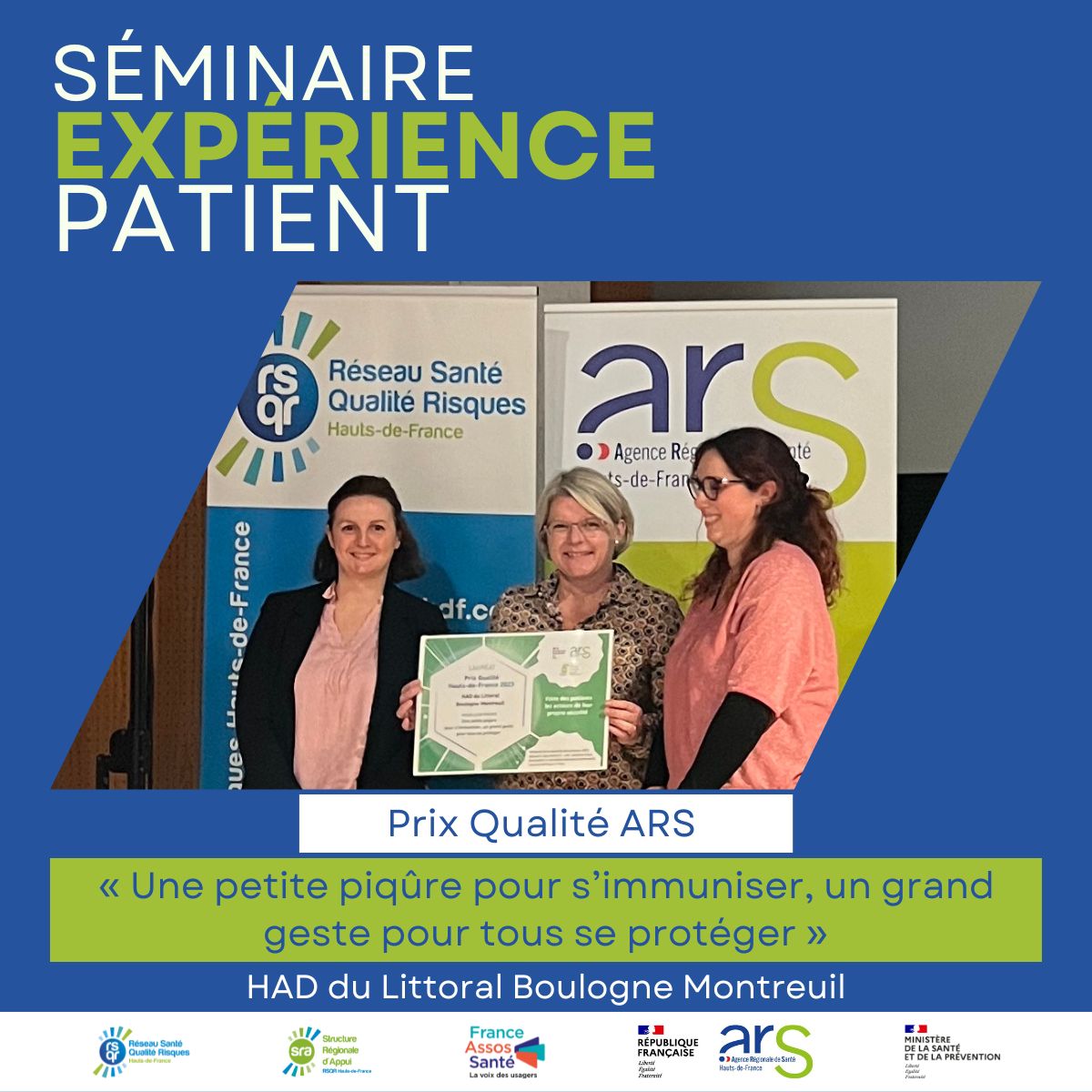 Séminaire SRA avec l’ARS & France Assos Santé Hauts-De-France sur l'expérience patient 4