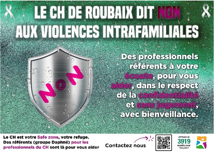 Avec le projet DAPHNE, l’hôpital de Roubaix devient la première « safe zone » pour ses salariés victimes de violences intra-familiales