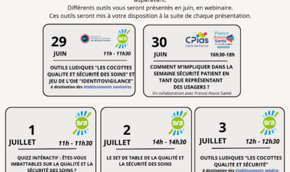 SAVE THE DATE : Préparer la semaine sécurité patient 2026 2